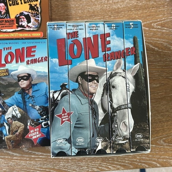 VHS Western Movie Lot of 16 movies Roy Rogers The Lone Ranger some NEW some used - Picture 3 of 4